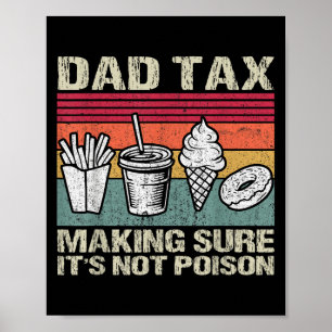 Retro Papa Steuer Sicherstellen, dass es nicht gif Poster