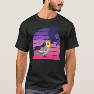 Retro Papagei I Einhorn I Schrei Cockatiel T-Shirt