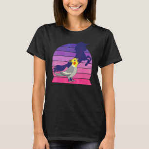 Retro Papagei I Einhorn I Schreiender Nymphensitti T-Shirt