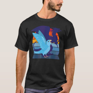 Retro Papagei I Geflügelter Drache I Kreischender  T-Shirt