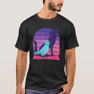 Retro Papagei I Heulender Wolf I Schreiender Blaui T-Shirt