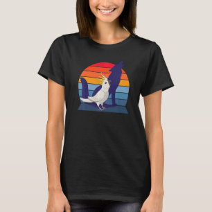 Retro Papagei I Heulender Wolf I Schreiender Kakad T-Shirt