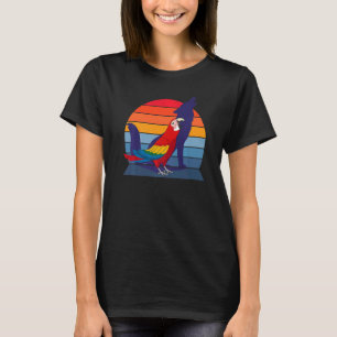 Retro Papagei I Heulender Wolf I Schreiender Schar T-Shirt