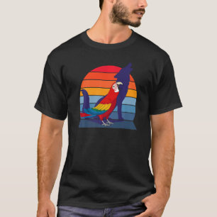 Retro-Papagei I Heulender Wolf I Schreiender Schar T-Shirt
