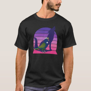 Retro Papagei I Heulender Wolf I Schreiender Weißh T-Shirt