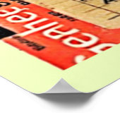 Retro Paper Ephemera Mix Poster (Ecke)