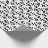 Retro-Papier zum Blumenumschlag Geschenkpapier (Ecke)