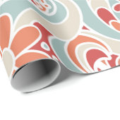 Retro-Papier zum Blumenumschlag Geschenkpapier (Rolleneckpunkt)