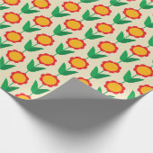 Retro-Papier zum Blumenumschlag Geschenkpapier (Ecke)