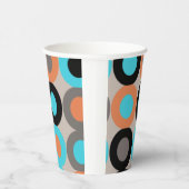 Retro-Papiertücher für das mittlere Jahrhundert Pappbecher (Rechts)