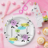 Retro. Pappteller (Party)