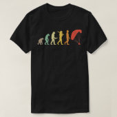 Retro Paragliding Evolution Geschenk für Paraglide T-Shirt (Design vorne)