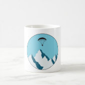 Retro Paragliding Pilot Skydiving 80er Paraglider Kaffeetasse (Mittel)