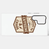 Retro Parent and Coffee Lover Humor Samsung Galaxy Hülle (Rückseite (Horizontal))