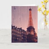 Retro Paris - Always a Good Idea - Greeting Card Karte (Gelbe Blume)