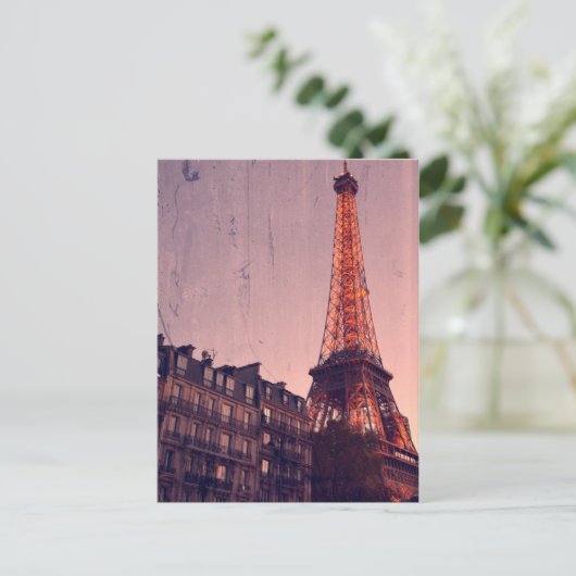 Retro Paris - Immer eine gute Idee - Postkarte (Stehend Vorderseite)