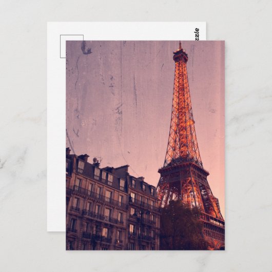 Retro Paris - Immer eine gute Idee - Postkarte (Vorne/Hinten)