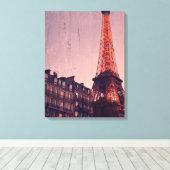 Retro Paris - Immer eine gute Idee - überzogene Ca Leinwanddruck (Insitu (Holzboden))