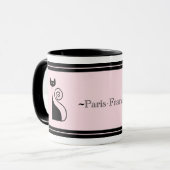 Retro ParisChickitty-Katzen-Tasse Tasse (Vorderseite Links)