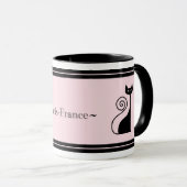 Retro ParisChickitty-Katzen-Tasse Tasse (VorderseiteRechts)
