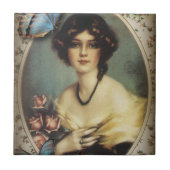 Retro-Pariser Mode viktorianisch Fliese (Vorderseite)