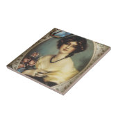 Retro-Pariser Mode viktorianisch Fliese (Seite)