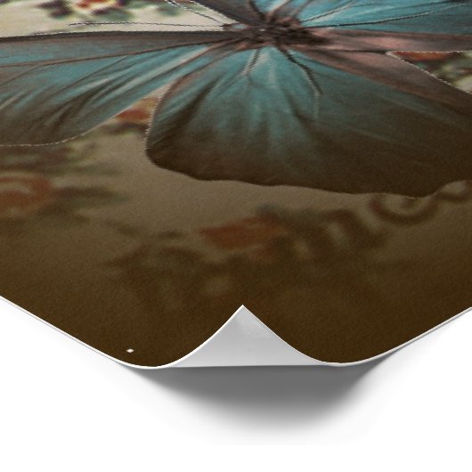 Retro-Pariser Mode viktorianisch Poster (Ecke)