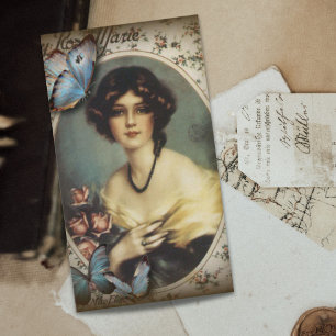 Retro-Pariser Mode viktorianisch Visitenkarte