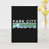 Retro Park City Karte (Gelbe Blume)