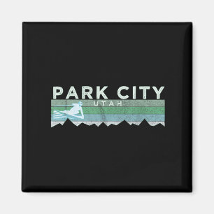 Retro Park City, Utah Skilanglauf Magnet