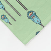 Retro parking meter fleecedecke (Ecke)