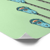 Retro parking meter poster (Ecke)