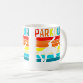 Retro Parkour Freerunning Gymnastic Parkour Gifts Kaffeetasse (VorderseiteRechts)