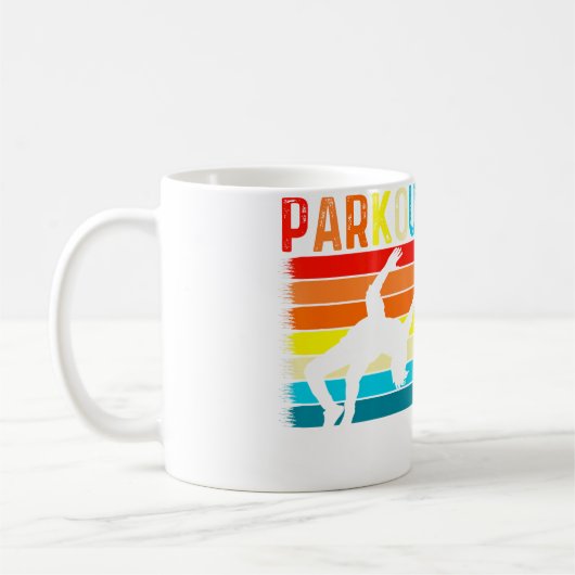 Retro Parkour Freerunning Gymnastic Parkour Gifts Kaffeetasse (Links)