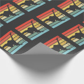 Retro Parkour Geschenk-Stadt-freier laufender Geschenkpapier (Ecke)