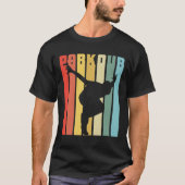 Retro Parkour Geschenk-Stadt-freier laufender T-Shirt (Vorderseite)
