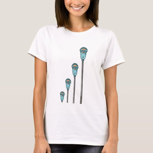 Retro-Parkuhr T-Shirt (Vorderseite)