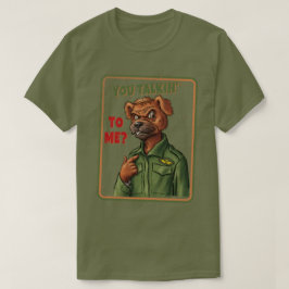 Retro-Parodie-Hund – Redest du mit mir? T-Shirt