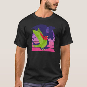 Retro Parrot I Dragon I schreiend roter maskierter T-Shirt