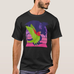 Retro Parrot I Dragon I schreiend roter maskierter T-Shirt