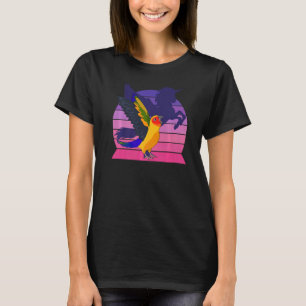 Retro Parrot I geflügelte Einhorn I schreit Sun Co T-Shirt