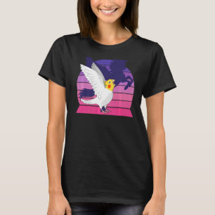 Retro Parrot I geflügeltes Einhorn I Lutino C T-Shirt