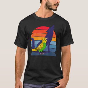 Retro Parrot I Howling Wolf I schreie gelber Bud T-Shirt