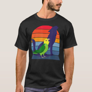 Retro Parrot I Howling Wolf I schreie Gelbhirsche T-Shirt