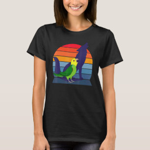 Retro Parrot I Howling Wolf I schreie Gelbhirsche T-Shirt