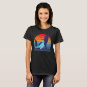Retro Parrot I Howling Wolf I schreiend Blue India T-Shirt (Vorne ganz)