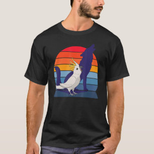 Retro Parrot I Howling Wolf I schreiend Cockatoo T-Shirt