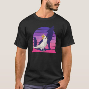 Retro Parrot I Howling Wolf I schreiend Cockatoo T-Shirt