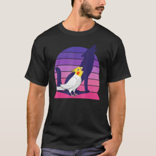 Retro Parrot I Howling Wolf I schreiend Lutino Coc T-Shirt