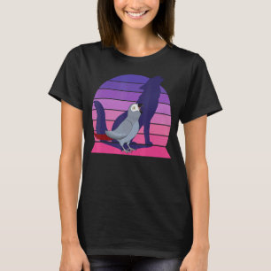 Retro Parrot I Howling Wolf I schreit afrikanische T-Shirt